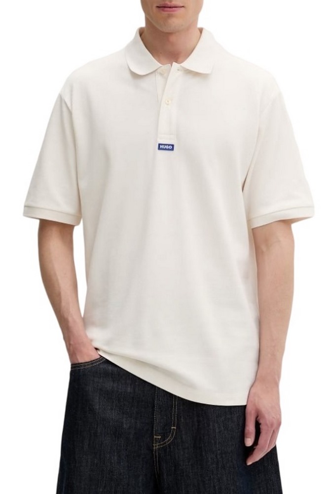 HUGO BOSS NOLITOS JERSEY POLO T-SHIRT ΜΠΛΟΥΖΑ ΑΝΔΡΙΚΗ WHITE