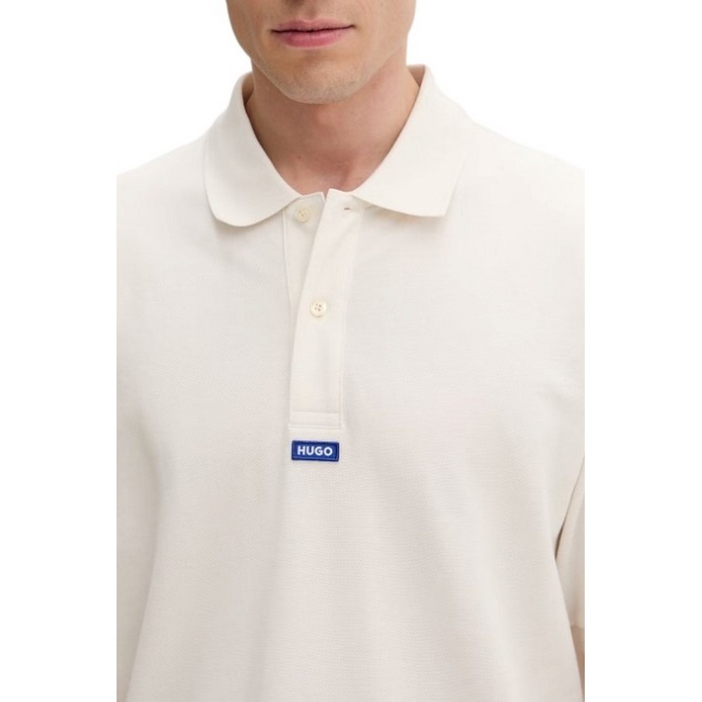 HUGO BOSS NOLITOS JERSEY POLO T-SHIRT ΜΠΛΟΥΖΑ ΑΝΔΡΙΚΗ WHITE