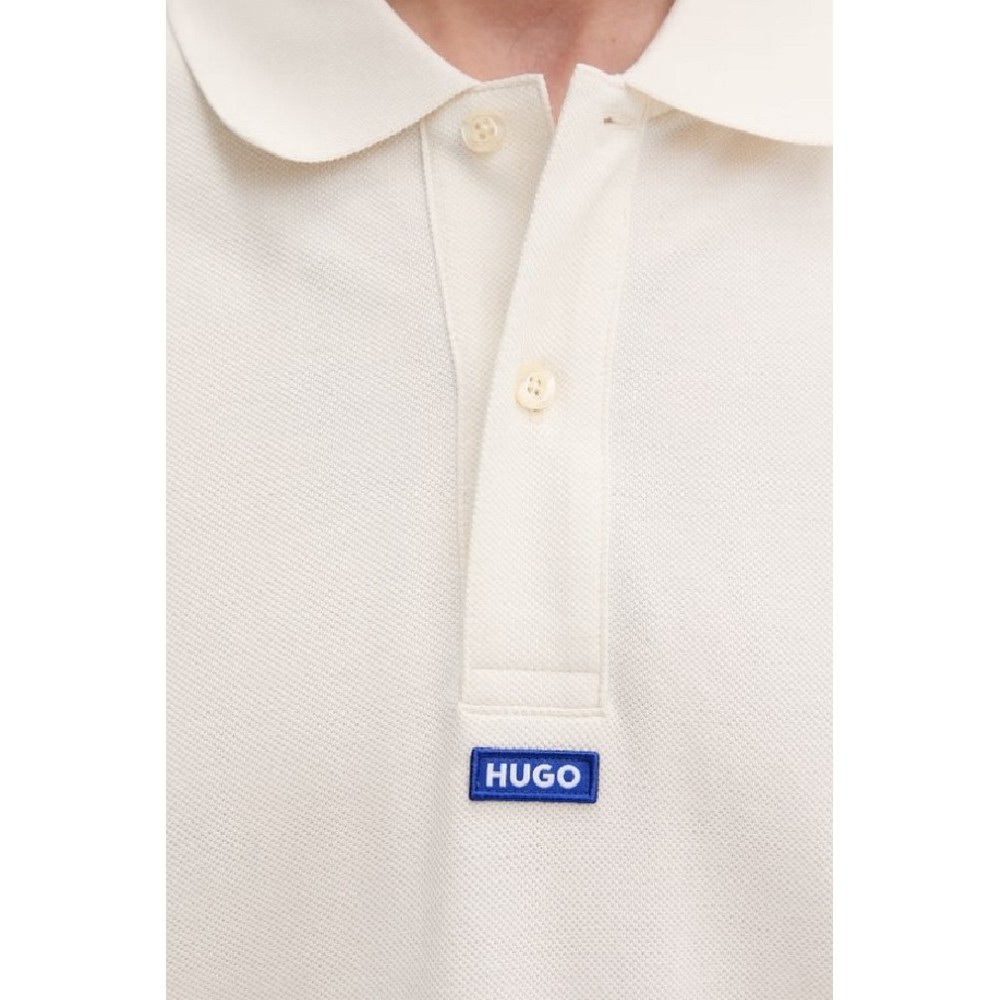 HUGO BOSS NOLITOS JERSEY POLO T-SHIRT ΜΠΛΟΥΖΑ ΑΝΔΡΙΚΗ WHITE