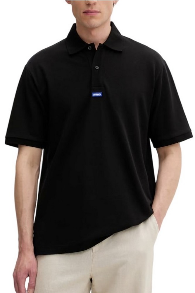 HUGO BOSS NOLITOS JERSEY POLO T-SHIRT ΜΠΛΟΥΖΑ ΑΝΔΡΙΚΗ BLACK