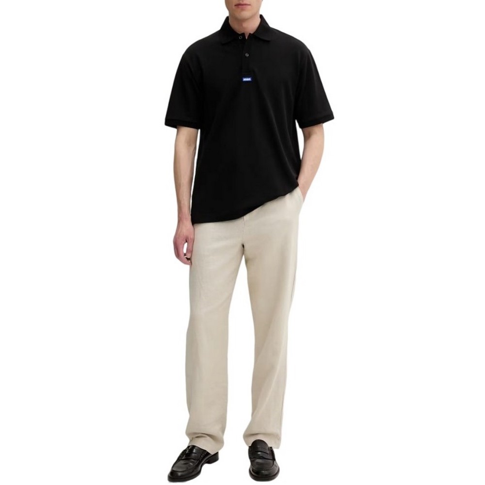 HUGO BOSS NOLITOS JERSEY POLO T-SHIRT ΜΠΛΟΥΖΑ ΑΝΔΡΙΚΗ BLACK