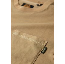 SUPERDRY CONTRAST STITCH POCKET T-SHIRT ΜΠΛΟΥΖΑ ΑΝΔΡΙΚΗ CAPPUCCINO