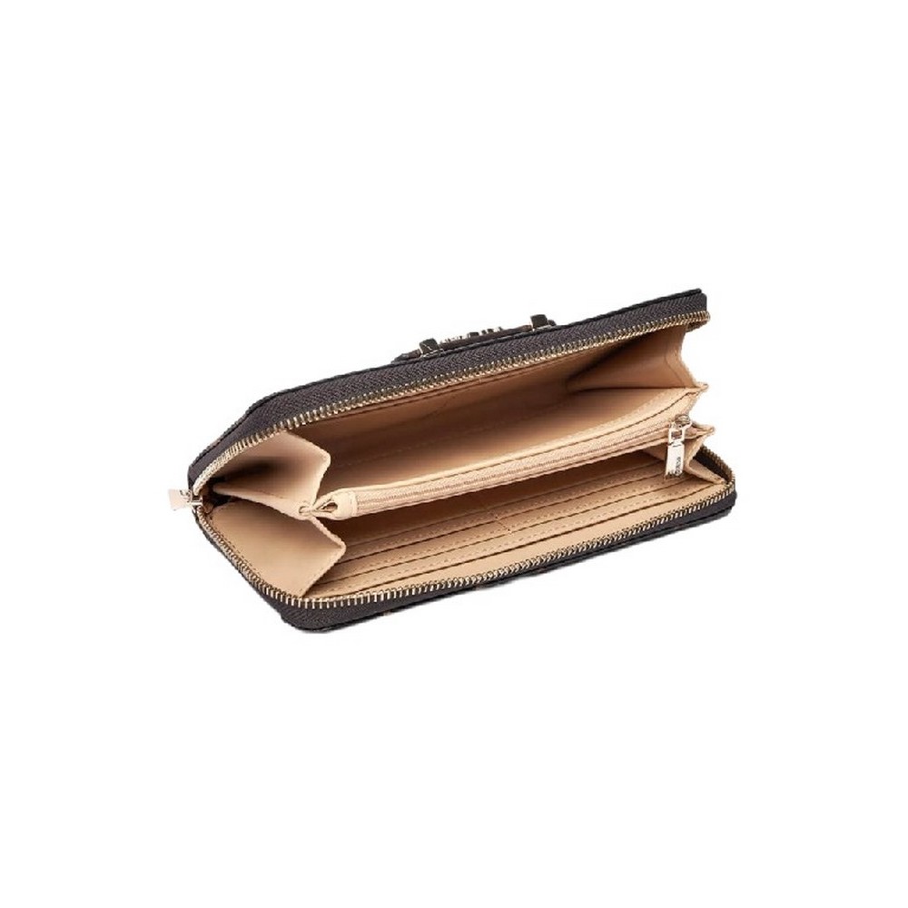 GUESS SILIA SLG LARGE ZIP AROUND ΠΟΡΤΟΦΟΛΙ ΓΥΝΑΙΚΕΙΟ BROWN