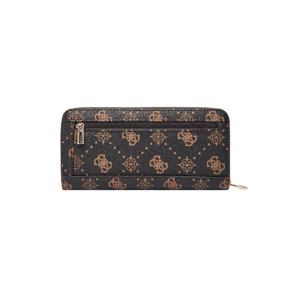 GUESS SILIA SLG LARGE ZIP AROUND ΠΟΡΤΟΦΟΛΙ ΓΥΝΑΙΚΕΙΟ BROWN