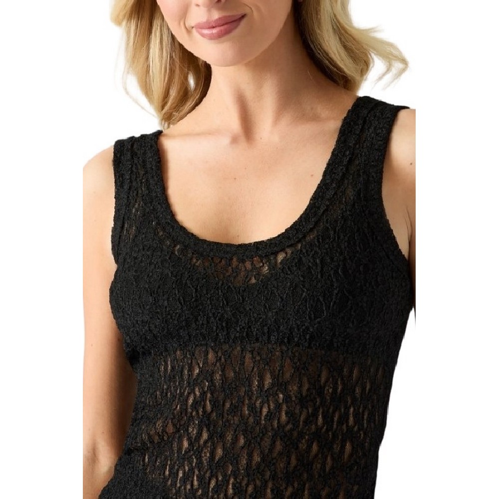 GUESS MATILDE LACE TANK ΤΟΠ ΜΠΛΟΥΖΑ ΓΥΝΑΙΚΕΙΑ BLACK