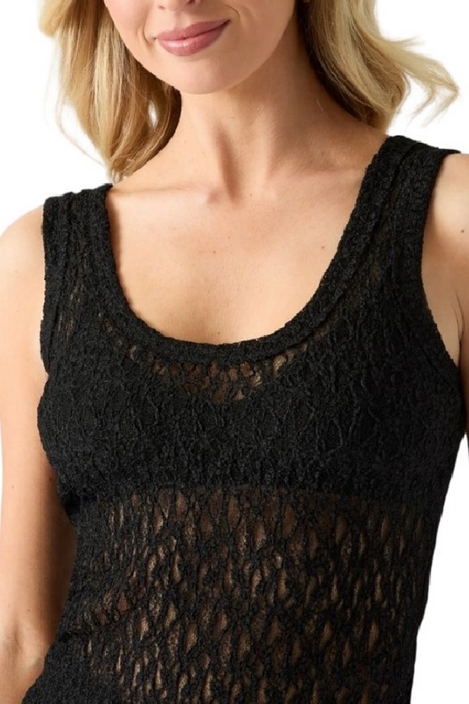 GUESS MATILDE LACE TANK ΤΟΠ ΜΠΛΟΥΖΑ ΓΥΝΑΙΚΕΙΑ BLACK