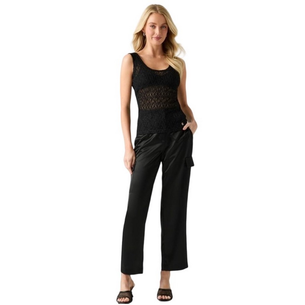 GUESS MATILDE LACE TANK ΤΟΠ ΜΠΛΟΥΖΑ ΓΥΝΑΙΚΕΙΑ BLACK