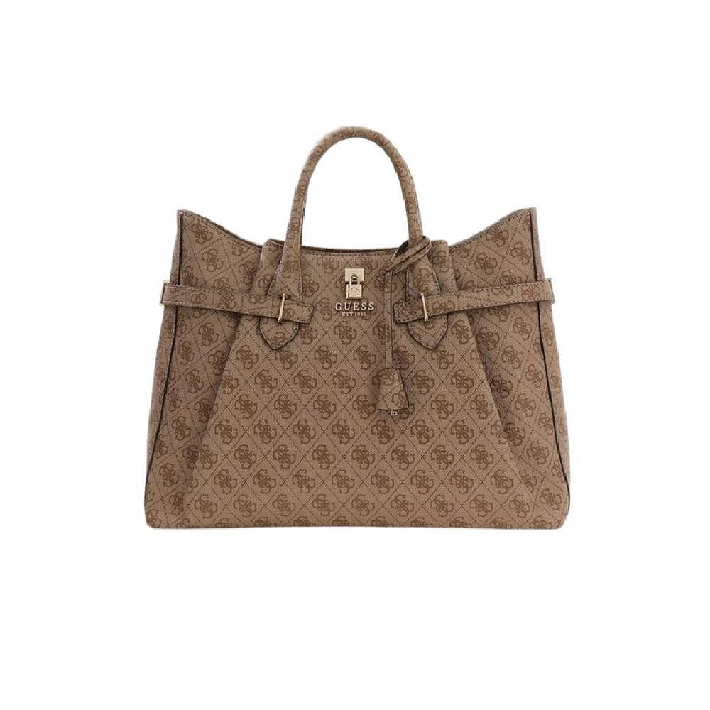 GUESS YESBA GIRLFRIEND SATCHEL ΤΣΑΝΤΑ ΓΥΝΑΙΚΕΙΑ LATTE