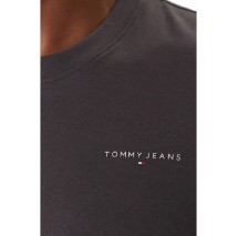 TOMMY JEANS SLIM LINEAR CHEST TEET-SHIRT ΜΠΛΟΥΖΑ ΑΝΔΡΙΚΗ WASHED BLACK
