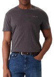 TOMMY JEANS SLIM LINEAR CHEST TEE T-SHIRT ΜΠΛΟΥΖΑ ΑΝΔΡΙΚΗ WASHED BLACK