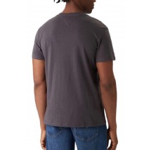 TOMMY JEANS SLIM LINEAR CHEST TEET-SHIRT ΜΠΛΟΥΖΑ ΑΝΔΡΙΚΗ WASHED BLACK