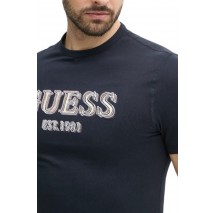 GUESS LOGO TEE T-SHIRT ΜΠΛΟΥΖΑ ΑΝΔΡΙΚΗ NAVY