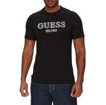 GUESS LOGO TEE T-SHIRT ΜΠΛΟΥΖΑ ΑΝΔΡΙΚΗ BLACK