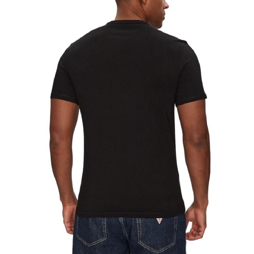 GUESS LOGO TEE T-SHIRT ΜΠΛΟΥΖΑ ΑΝΔΡΙΚΗ BLACK
