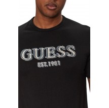 GUESS LOGO TEE T-SHIRT ΜΠΛΟΥΖΑ ΑΝΔΡΙΚΗ BLACK