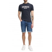 GUESS LOGO TEE T-SHIRT ΜΠΛΟΥΖΑ ΑΝΔΡΙΚΗ NAVY