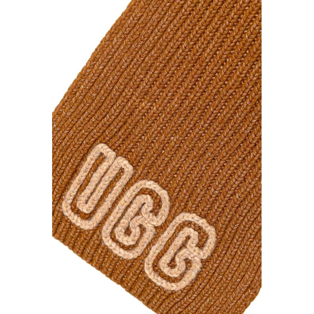 UGG  CHUNKY CRAFTED RIB SCARF 102787 ΚΑΣΚΟΛ ΓΥΝΑΙΚΕΙΟ BROWN