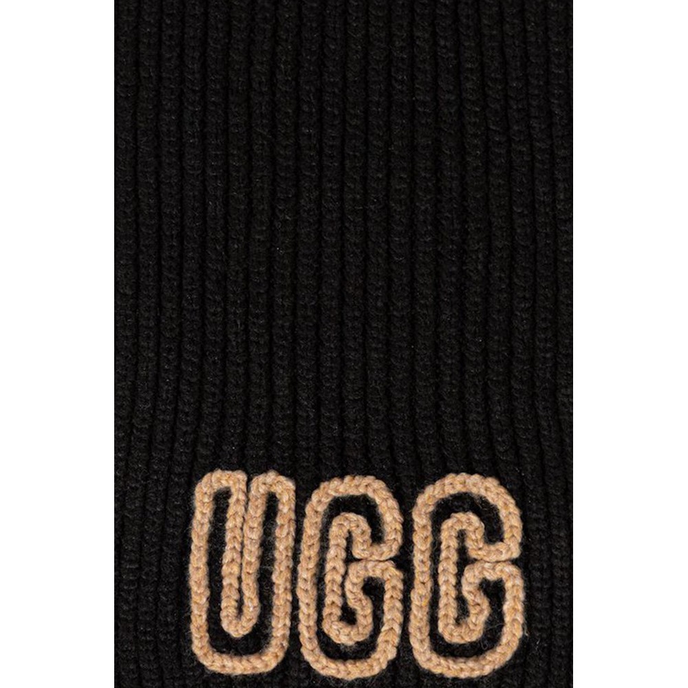 UGG  CHUNKY CRAFTED RIB SCARF 102787 ΚΑΣΚΟΛ ΓΥΝΑΙΚΕΙΟ BLACK