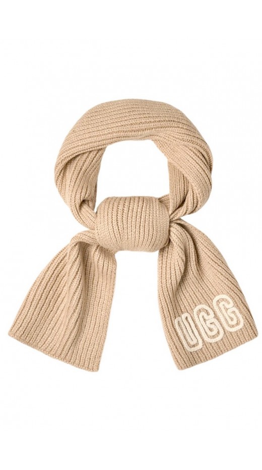 UGG  CHUNKY CRAFTED RIB SCARF 102787 ΚΑΣΚΟΛ ΓΥΝΑΙΚΕΙΟ BEIGE