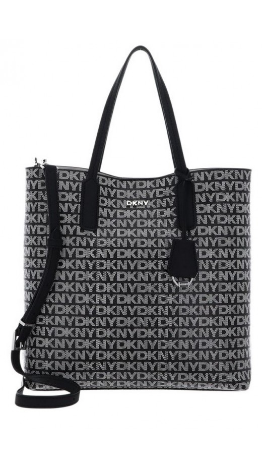 DKNY SAIGE CROSS BODY HANDBAG ΤΣΑΝΤΑ ΓΥΝΑΙΚΕΙΑ BLACK/WHITE
