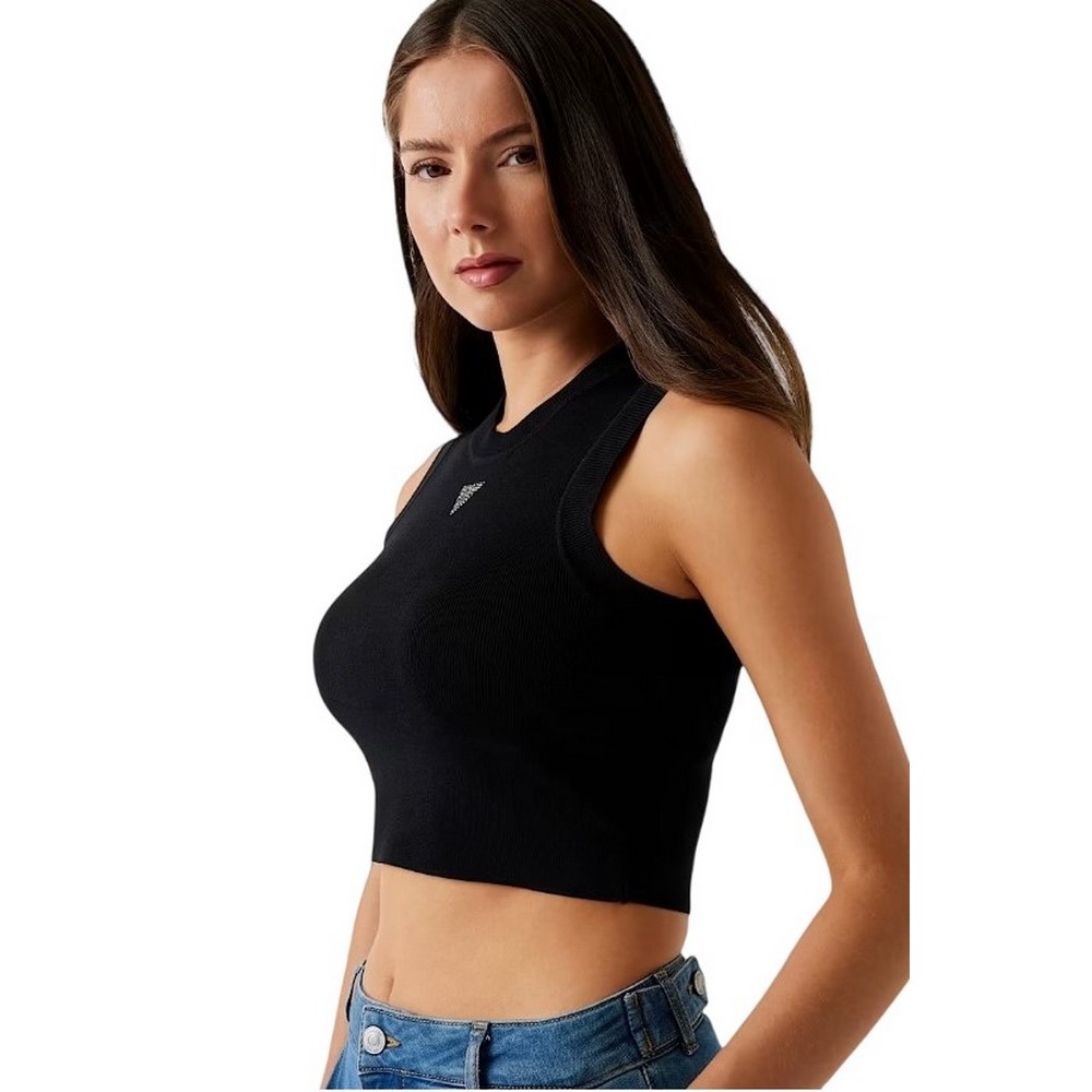 GUESS ALEXIA TANK ΤΟΠ ΓΥΝΑΙΚΕΙΟ BLACK