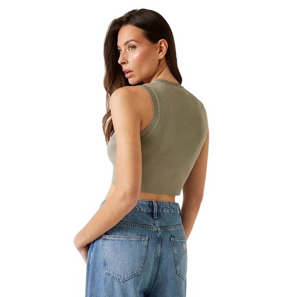 GUESS ALEXIA TANK ΤΟΠ ΓΥΝΑΙΚΕΙΟ KHAKI