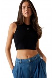 GUESS ALEXIA TANK ΤΟΠ ΓΥΝΑΙΚΕΙΟ BLACK