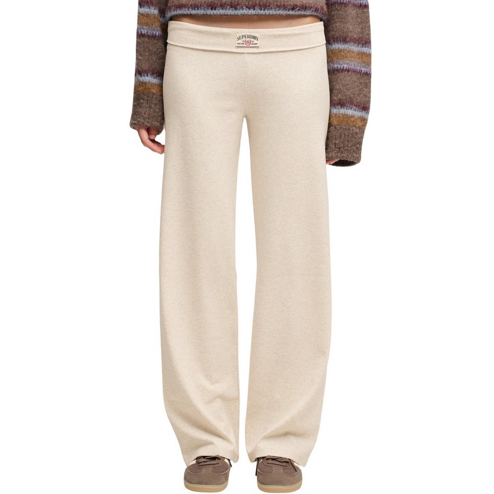 SUPERDRY ATH ESS FOLD OVER JOGGER ΠΑΝΤΕΛΟΝΙ ΦΟΡΜΑ ΓΥΝΑΙΚΕΙΟ BROWN