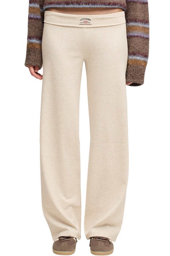 SUPERDRY ATH ESS FOLD OVER JOGGER ΠΑΝΤΕΛΟΝΙ ΦΟΡΜΑ ΓΥΝΑΙΚΕΙΟ BROWN