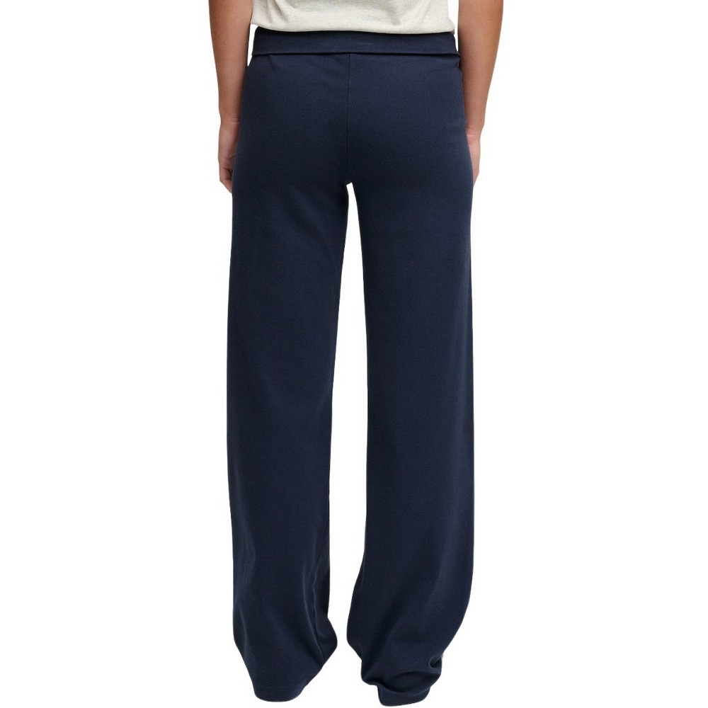 SUPERDRY ATH ESS FOLD OVER JOGGER ΠΑΝΤΕΛΟΝΙ ΦΟΡΜΑ ΓΥΝΑΙΚΕΙΟ BLUE