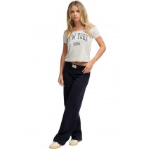 SUPERDRY ATH ESS FOLD OVER JOGGER ΠΑΝΤΕΛΟΝΙ ΦΟΡΜΑ ΓΥΝΑΙΚΕΙΟ BLUE