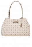 GUESS CARRIE LOGO GRLFRND CARRYALL ΤΣΑΝΤΑ ΓΥΝΑΙΚΕΙΑ VANILLA