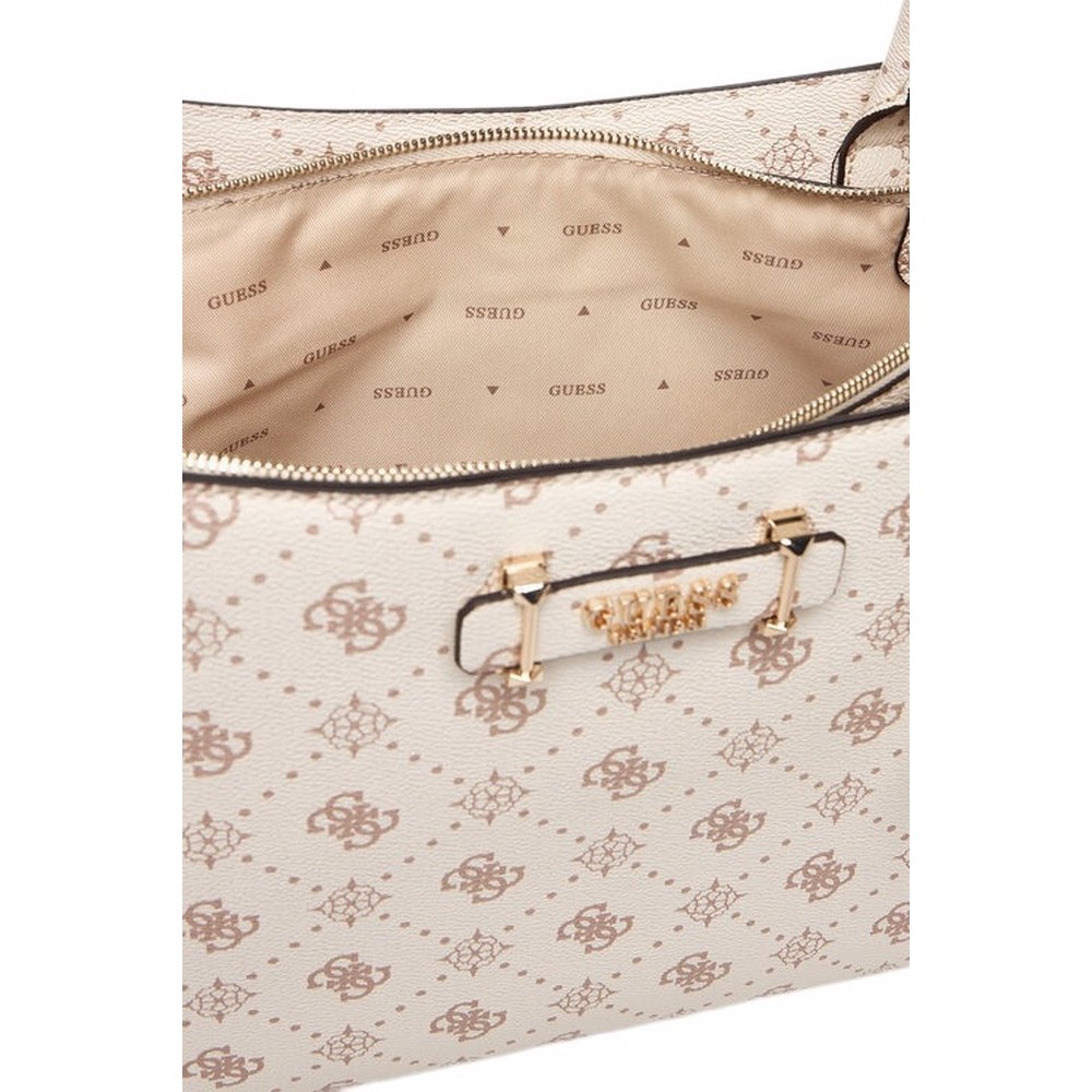 GUESS CARRIE LOGO GRLFRND CARRYALL ΤΣΑΝΤΑ ΓΥΝΑΙΚΕΙΑ VANILLA