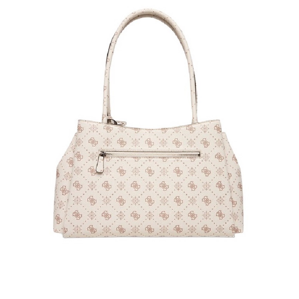 GUESS CARRIE LOGO GRLFRND CARRYALL ΤΣΑΝΤΑ ΓΥΝΑΙΚΕΙΑ VANILLA