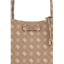 GUESS CARRIE LOGO GRLFRND CARRYALL ΤΣΑΝΤΑ ΓΥΝΑΙΚΕΙΑ BEIGE