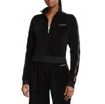 TOMMY JEANS TAPE VELOUR JACKET ΖΑΚΕΤΑ ΦΟΥΤΕΡ ΓΥΝΑΙΚΕΙΑ BLACK