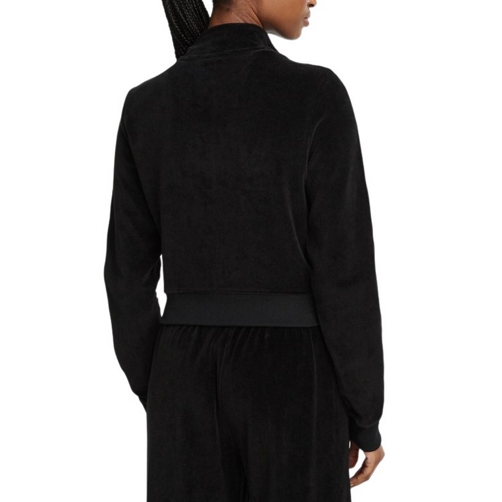 TOMMY JEANS TAPE VELOUR JACKET ΖΑΚΕΤΑ ΦΟΥΤΕΡ ΓΥΝΑΙΚΕΙΑ BLACK