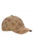 GUESS JEANIE JCQ MCR ALLVR BSBLL CAP ΚΑΠΕΛΟ ΓΥΝΑΙΚΕΙΟ LATTE
