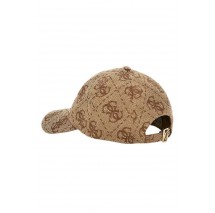 GUESS JEANIE JCQ MCR ALLVR BSBLL CAP ΚΑΠΕΛΟ ΓΥΝΑΙΚΕΙΟ LATTE