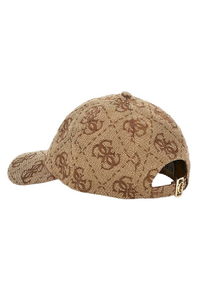 GUESS JEANIE JCQ MCR ALLVR BSBLL CAP ΚΑΠΕΛΟ ΓΥΝΑΙΚΕΙΟ LATTE