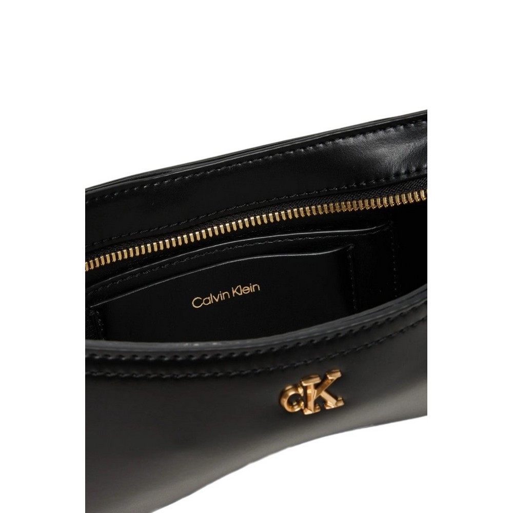 CALVIN KLEIN SMALL SHOULDER BAG ΤΣΑΝΤΑ ΓΥΝΑΙΚΕΙΑ BLACK
