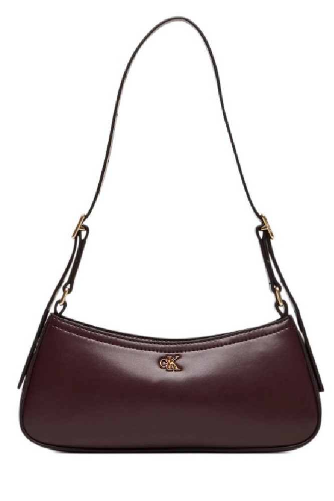CALVIN KLEIN SMALL SHOULDER BAG ΤΣΑΝΤΑ ΓΥΝΑΙΚΕΙΑ WINE