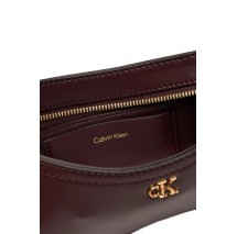 CALVIN KLEIN SMALL SHOULDER BAG ΤΣΑΝΤΑ ΓΥΝΑΙΚΕΙΑ WINE