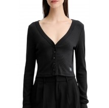 CAKVIN KLEIN JEANS LS WVN LBL 2X2 CTT ΜΠΛΟΥΖΑ ΓΥΝΑΙΚΕΙΑ BLACK