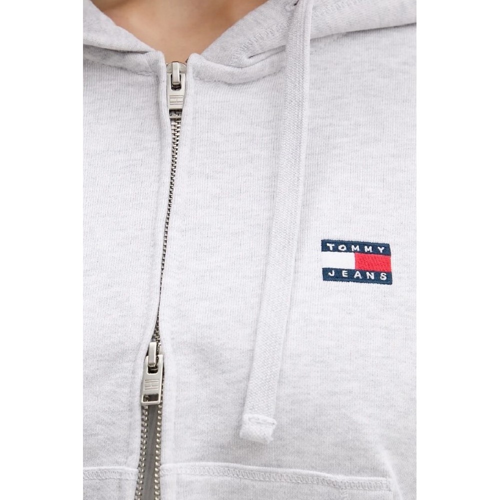 TOMMY JEANS BXY CRP ZIP THRU HOODIE ΖΑΚΕΤΑ ΦΟΥΤΕΡ ΓΥΝΑΙΚΕΙΑ GREY