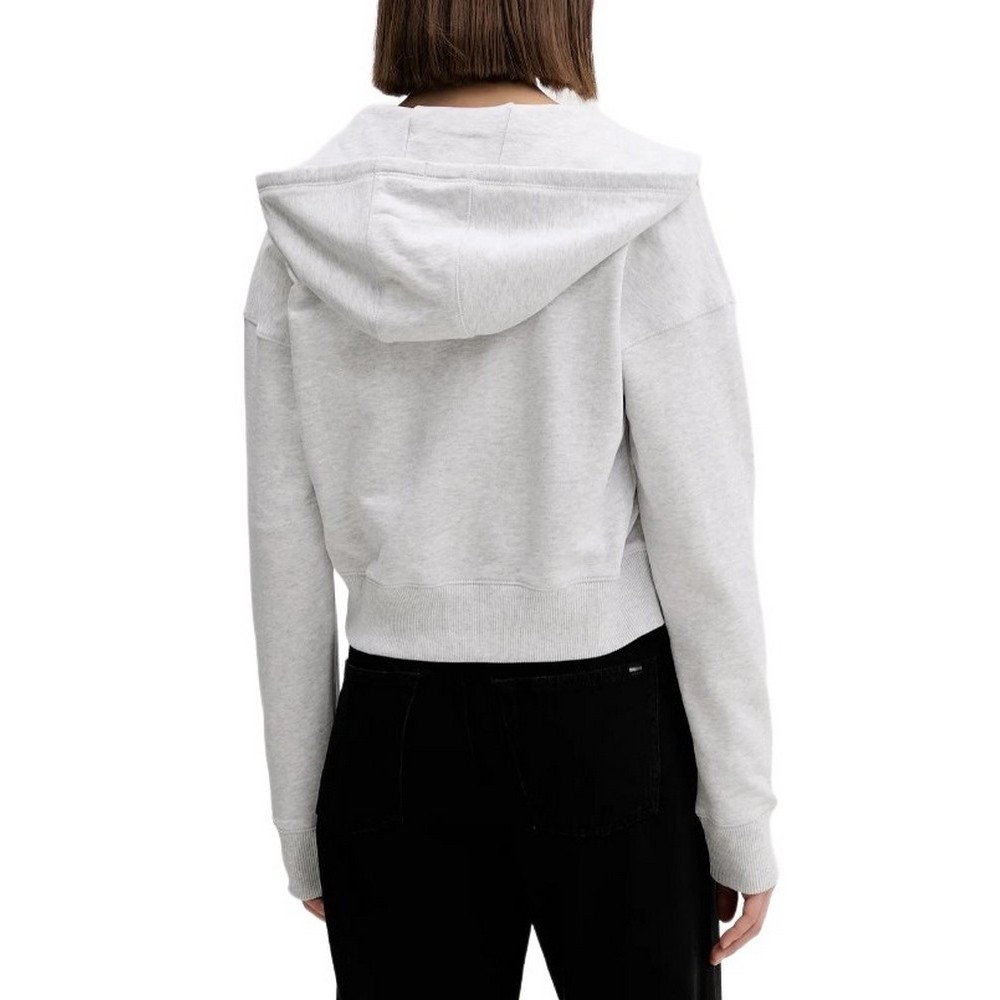 TOMMY JEANS BXY CRP ZIP THRU HOODIE ΖΑΚΕΤΑ ΦΟΥΤΕΡ ΓΥΝΑΙΚΕΙΑ GREY