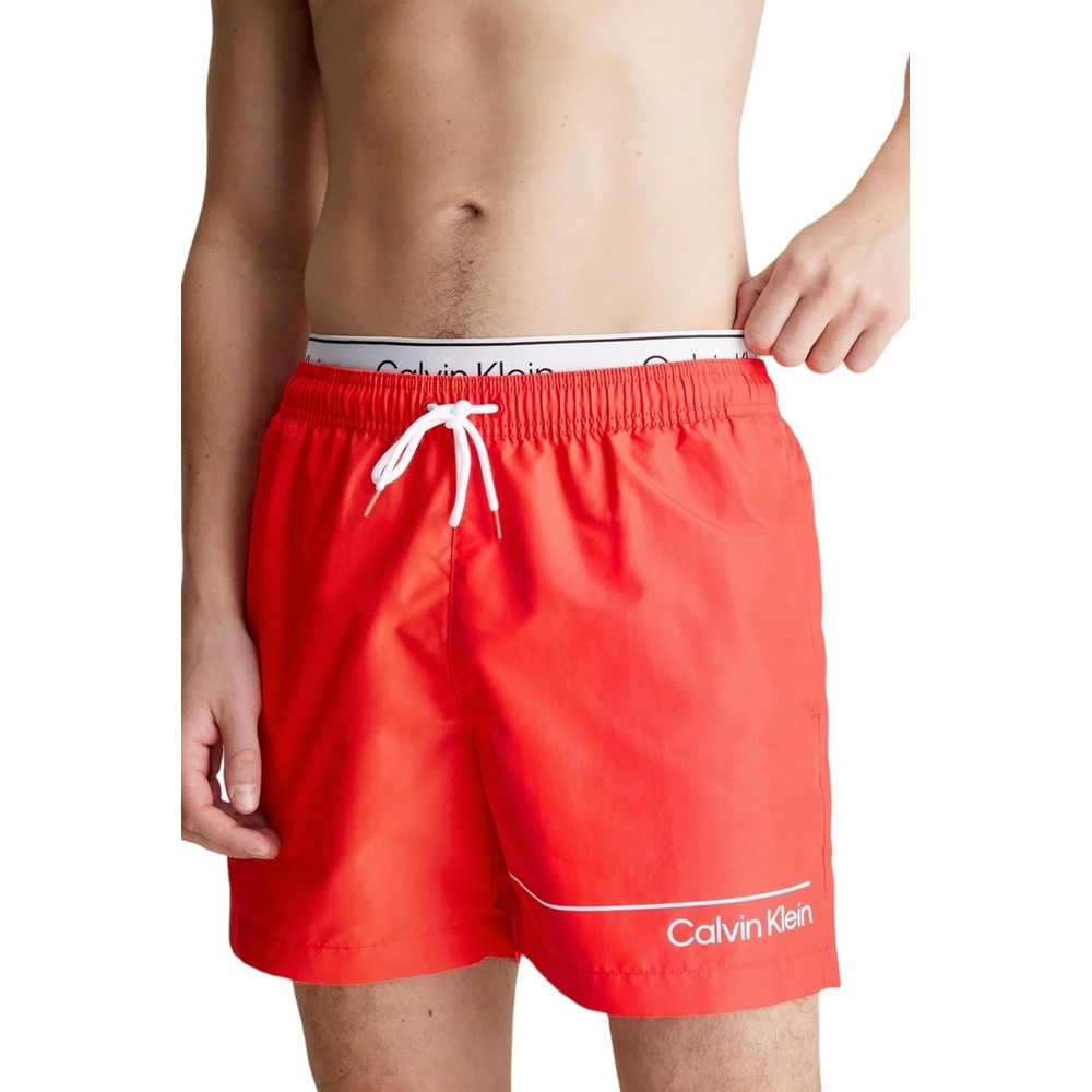 CALVIN KLEIN MEDIUM DOUBLE WB ΜΑΓΙΟ ΑΝΔΡΙΚΟ RED