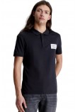 CALVIN KLEIN JEANS COLORED ADDRESS BOX POLO ΜΠΛΟΥΖΑ ΑΝΔΡΙΚΗ BLACK