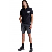 CALVIN KLEIN JEANS COLORED ADDRESS BOX POLO ΜΠΛΟΥΖΑ ΑΝΔΡΙΚΗ BLACK
