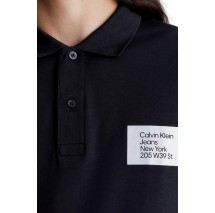 CALVIN KLEIN JEANS COLORED ADDRESS BOX POLO ΜΠΛΟΥΖΑ ΑΝΔΡΙΚΗ BLACK